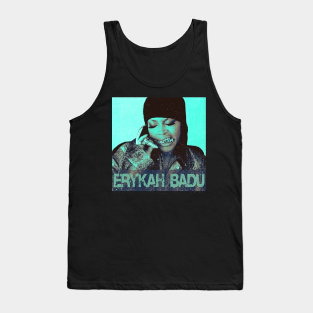 Solarize Illustrations - Erykah Badu Tank Top by DekkenCroud